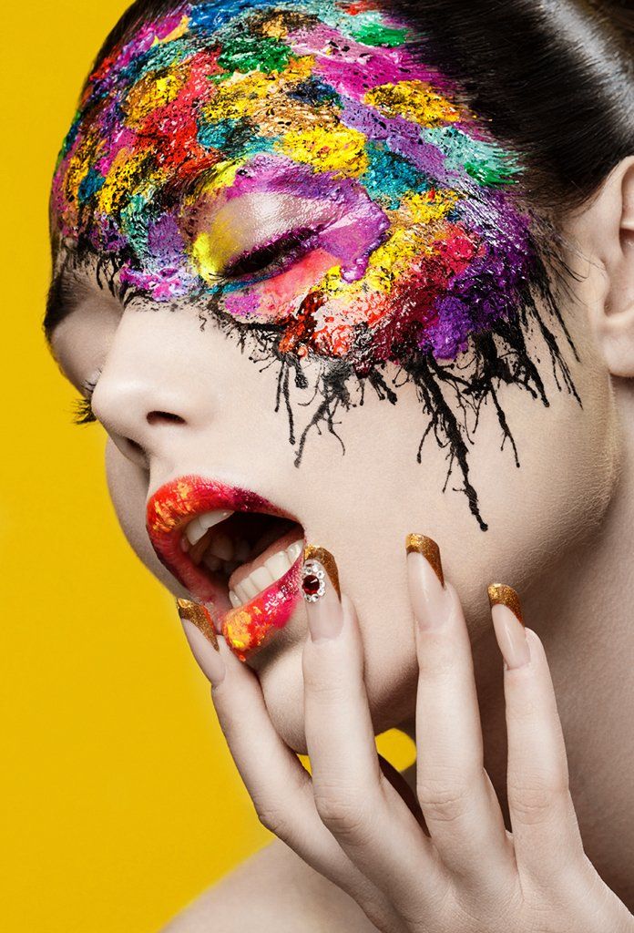 fashion, makeup, colourful, color, face, faceart, Илюхин Юрий