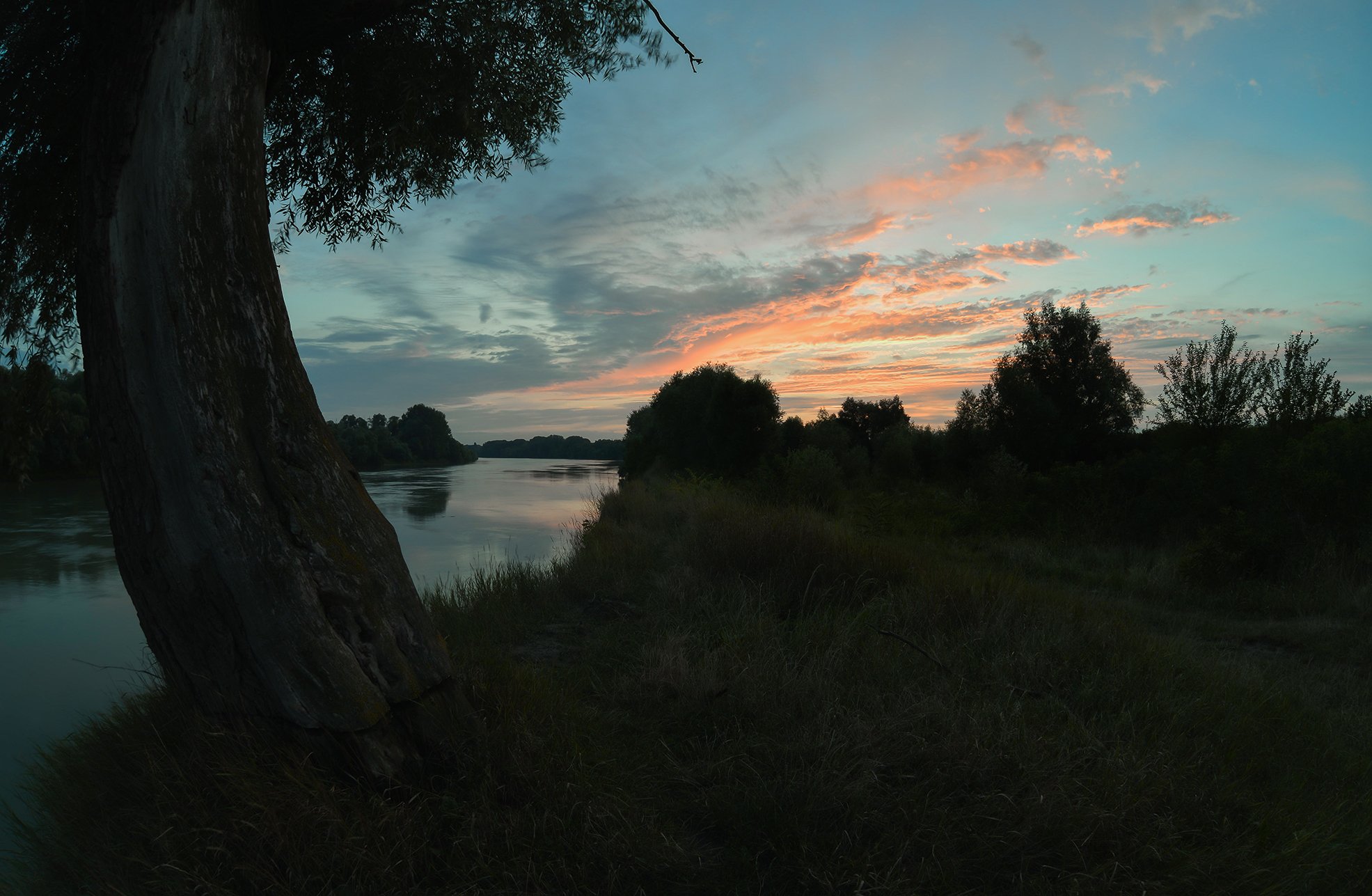 Вечерняя заря, Река Протока, У старой ивы, Alexander Plekhanov