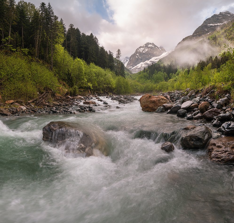 Река аманауз в домбае фото