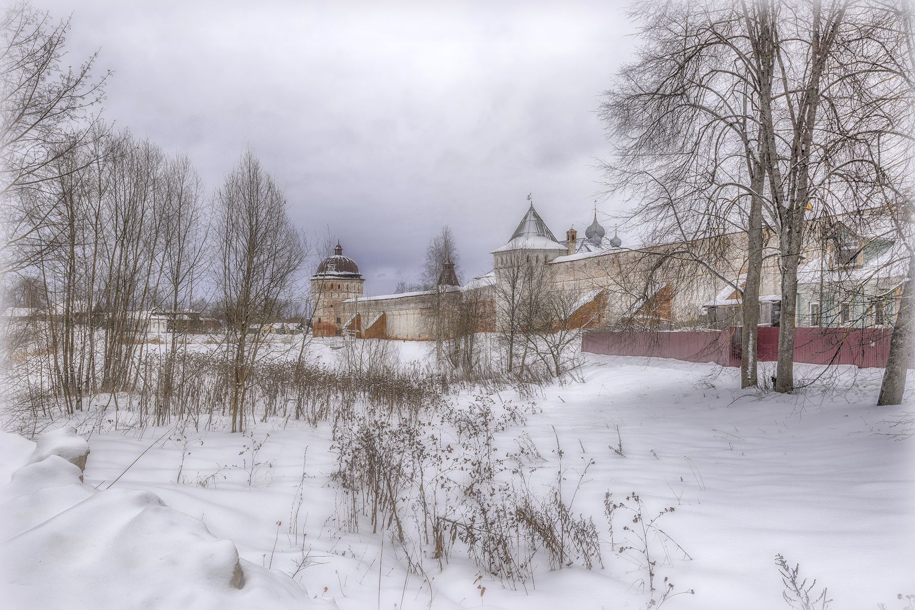 снег, кремль, стена, Сергей Аникин