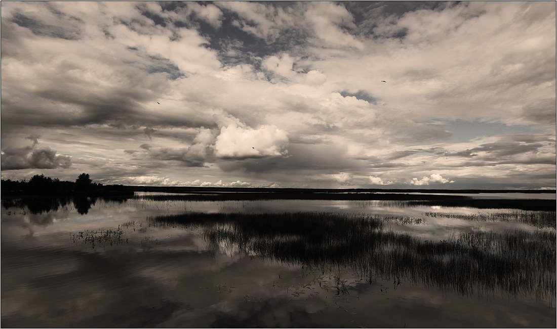 озеро,  облака, петербург., Ханмурзин Павел