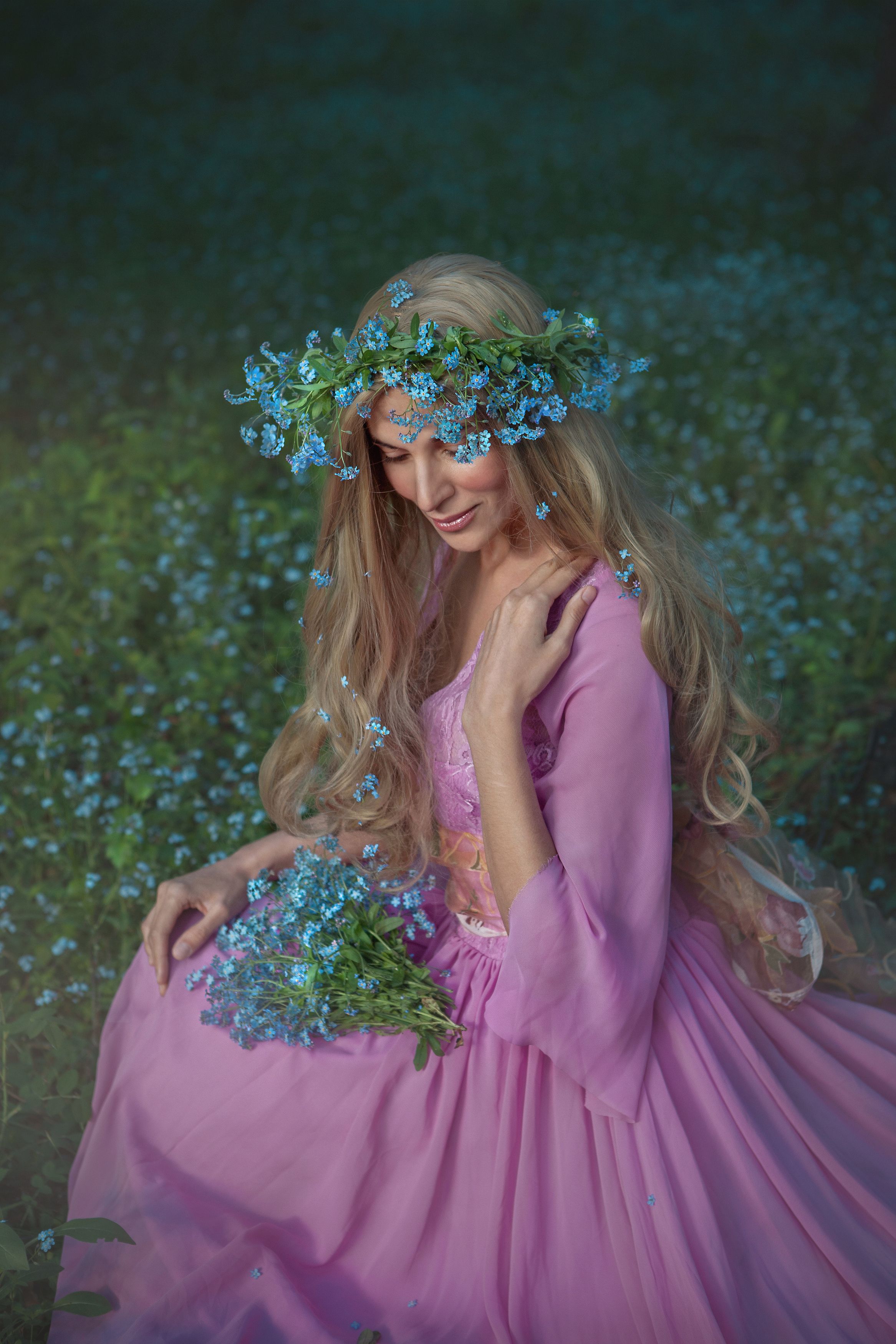 девушка цветы поле любовь солнце лето красота счастье мечты красавица фотография, Татьяна Шепелева