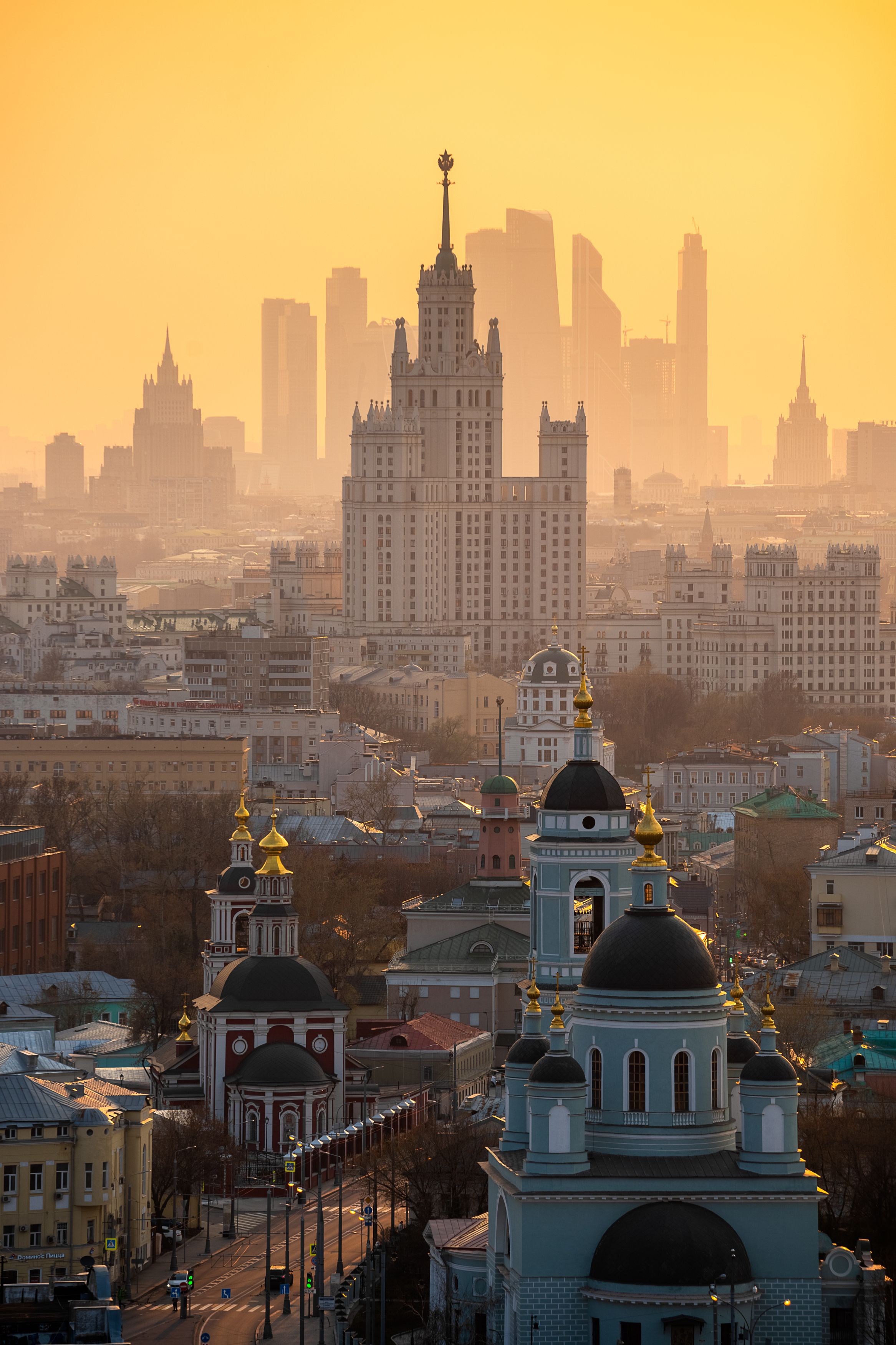 москва закат город архитектура, Tsybenko Kirill