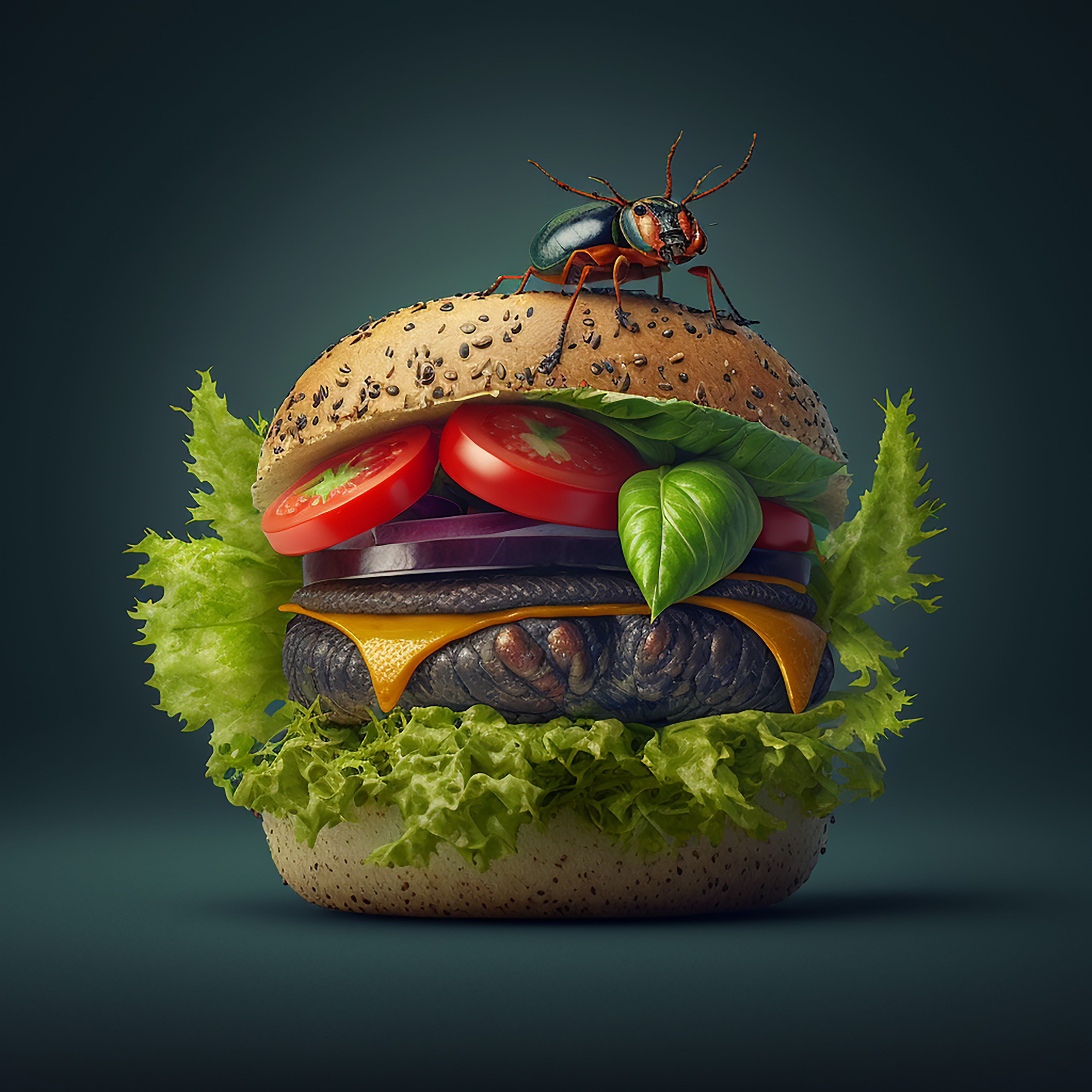 sandwich, beetles, edible, salad, delicious, DZINTRA REGINA JANSONE