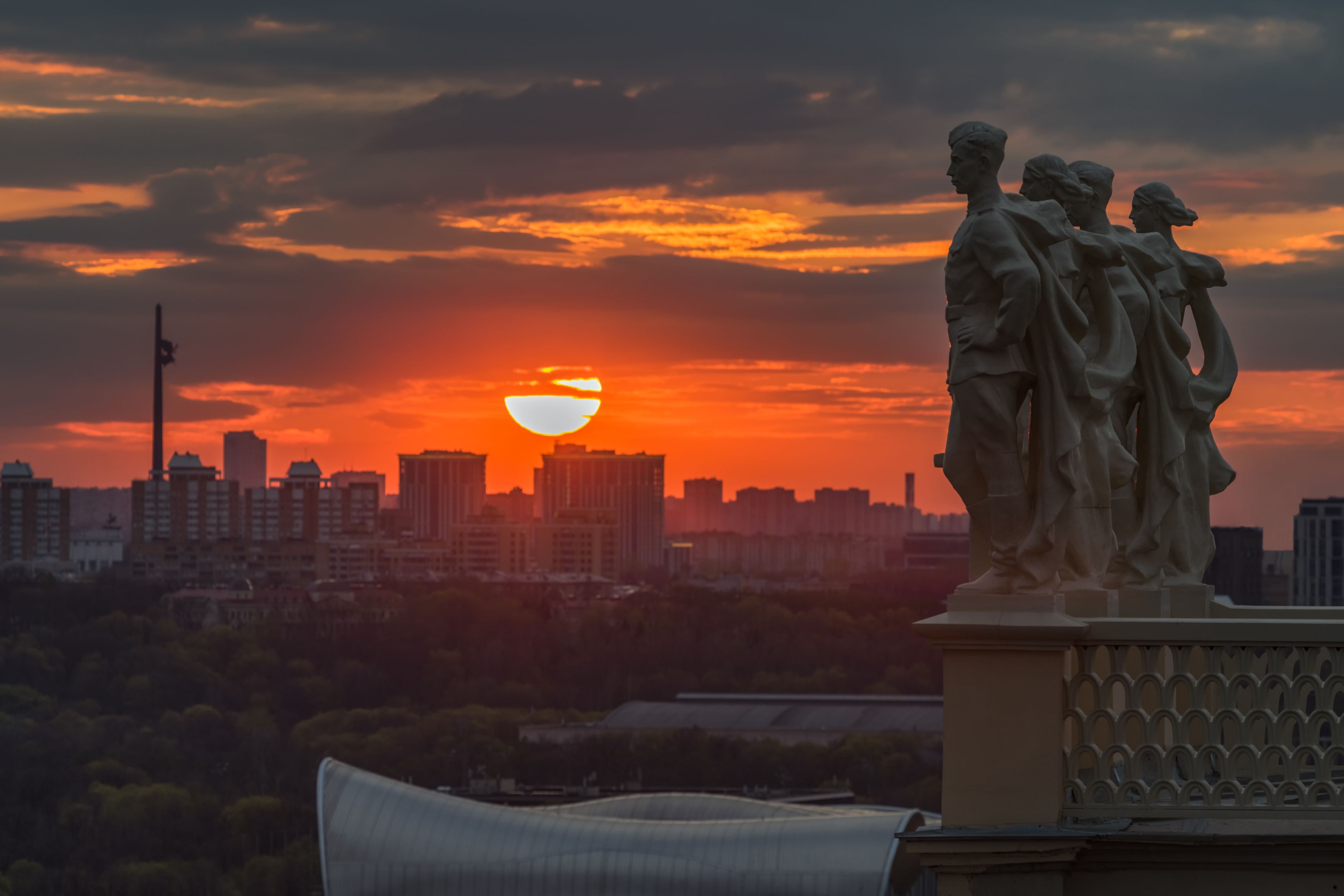 москва закат архитектура cityscapes модернизм, Tsybenko Kirill