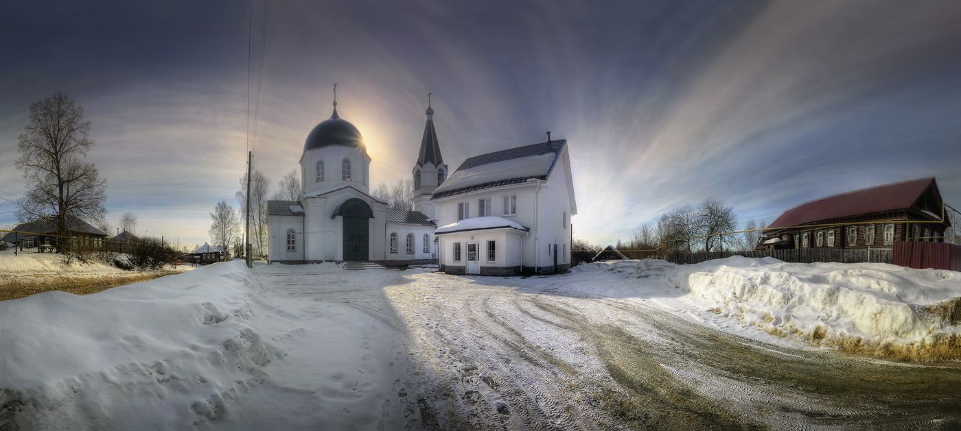 православие Нижегородская область Чистое Поле панорама, Александр Бархатов