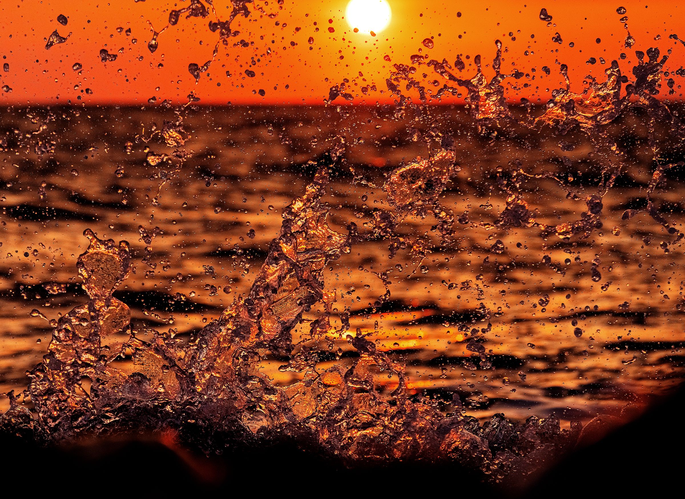 #море #закат #шторм #природа #сочи #краски #волны #капли #брызги, Сергей Найбич