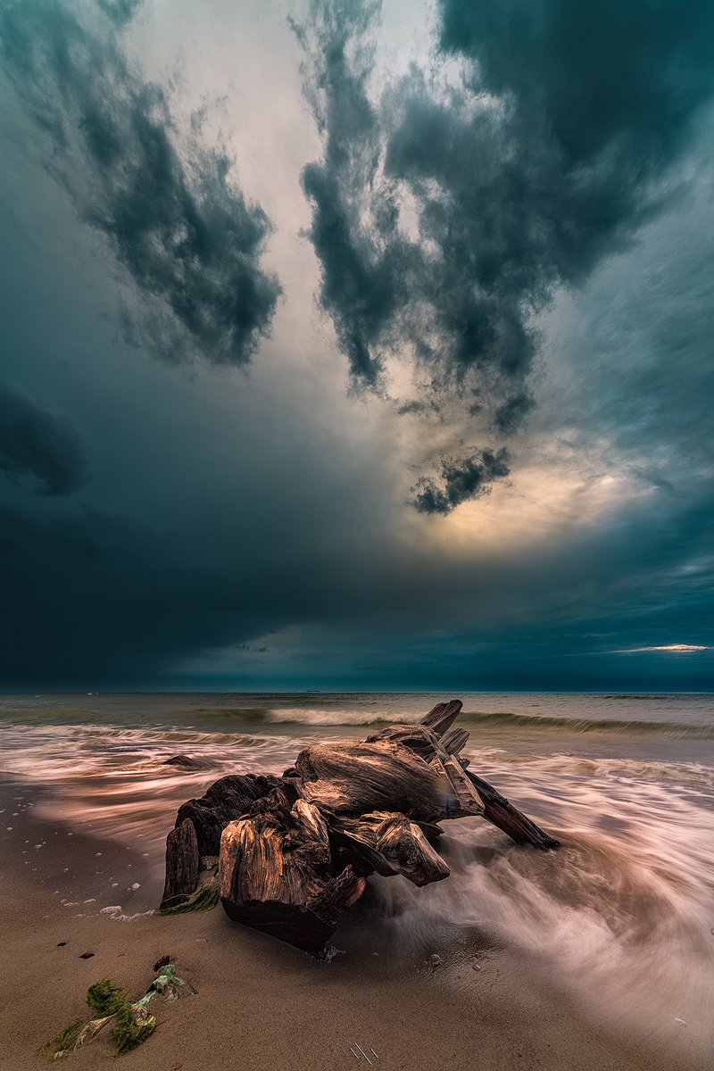 Baltic Sea, Evening, Klaipeda, Lithuania, Long exposure, Storm, Руслан Болгов (Axe)
