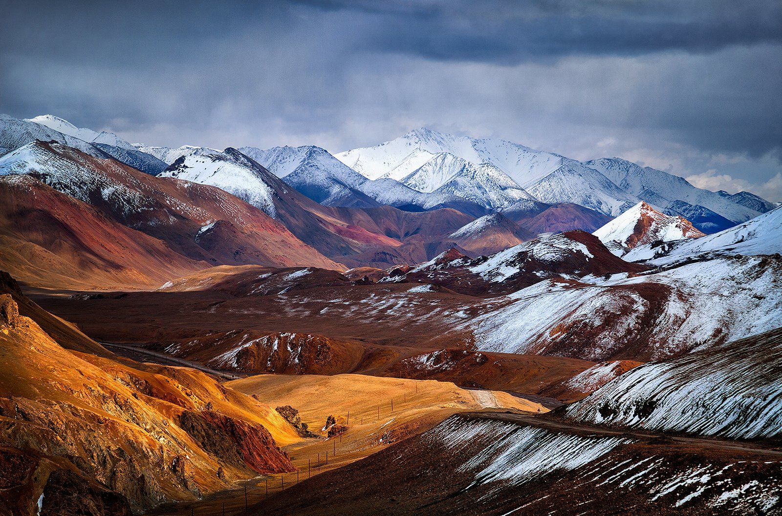горы, памир, таджикистан, средняя азия, перевал, снег, Бирюков Юрий