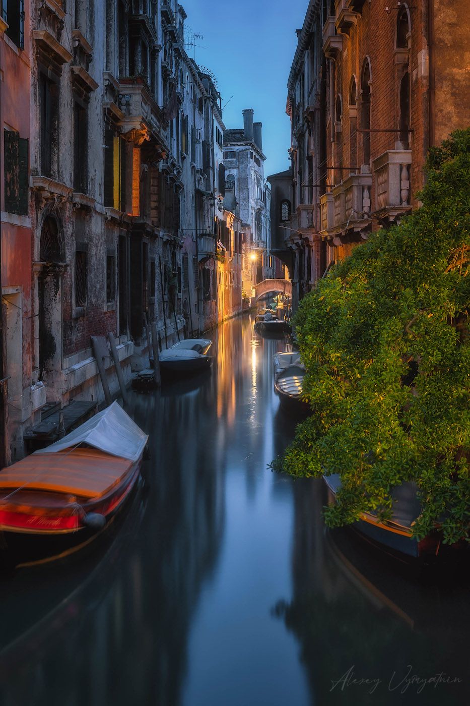 italy, venice, night, urban, outdoor, cityscape, boats, channels, water, old city, Алексей Вымятнин
