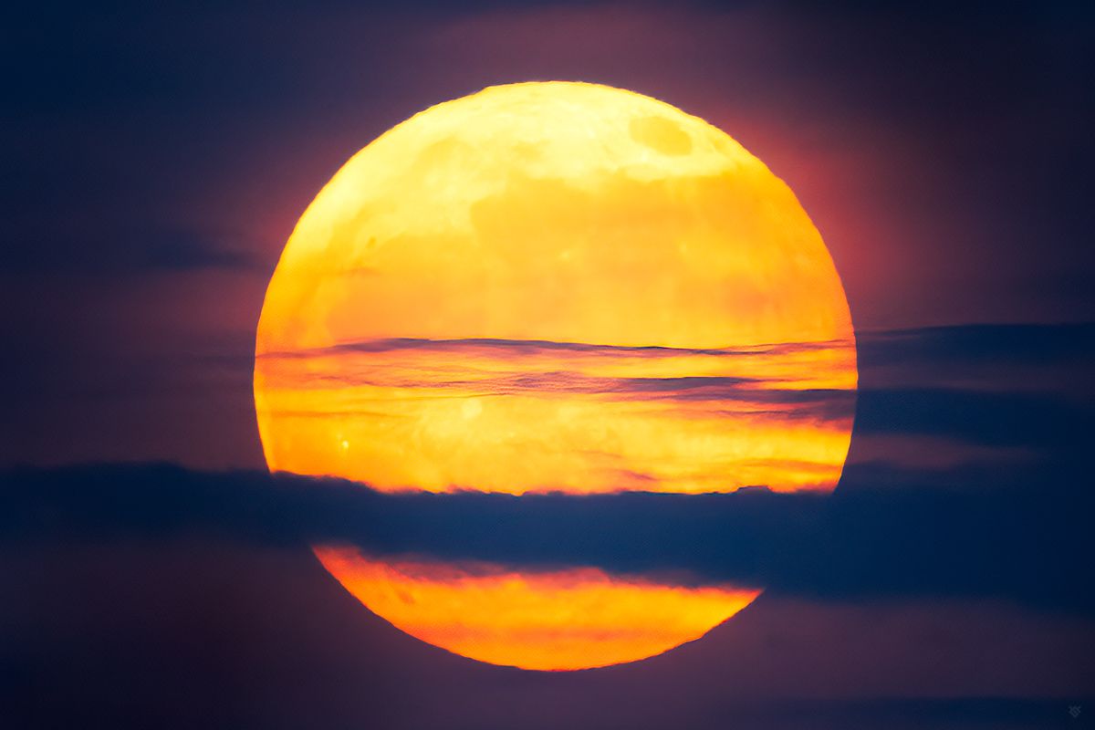 lunar, moon, sky, nature, Wojciech Grzanka