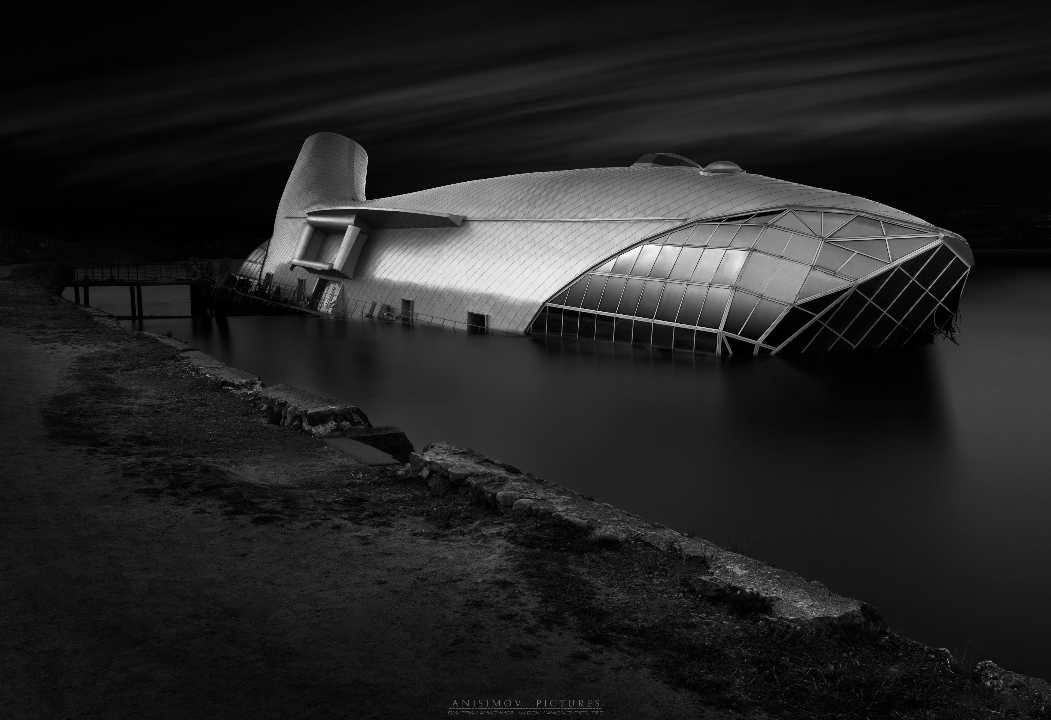 архитектура, чёрно белое, пейзаж, длинная выдержка , Dmitriy Anisimov