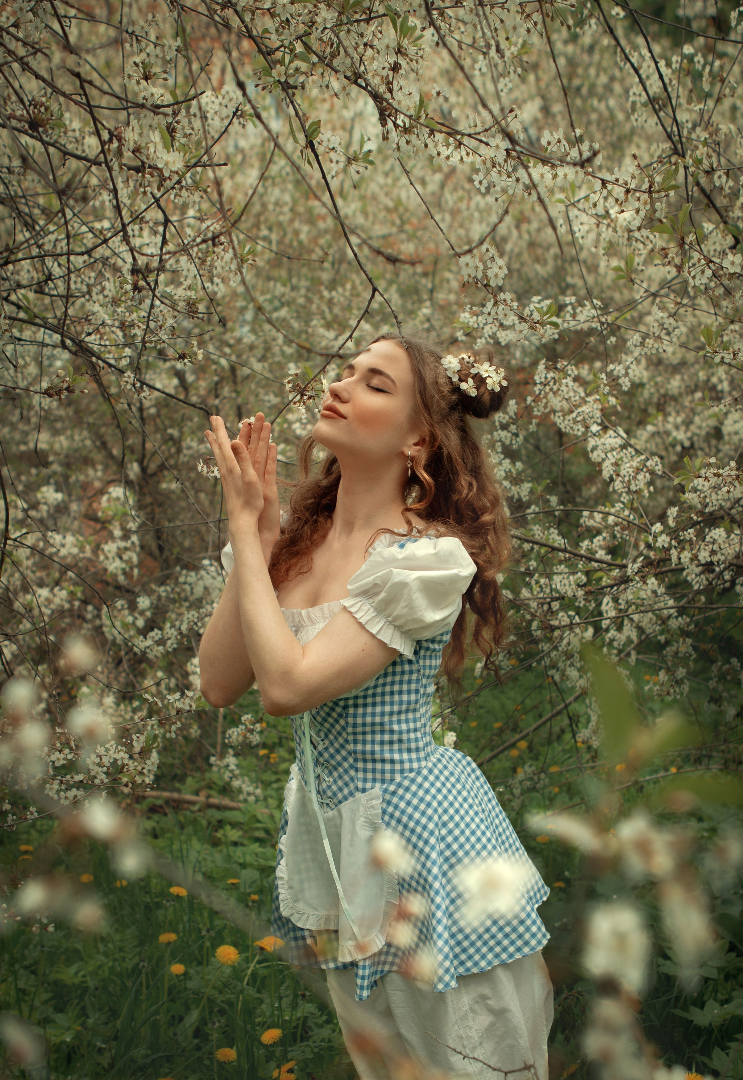девушка весна цветы  любовь солнце красота счастье мечты красавица фотография, Шепелева Татьяна