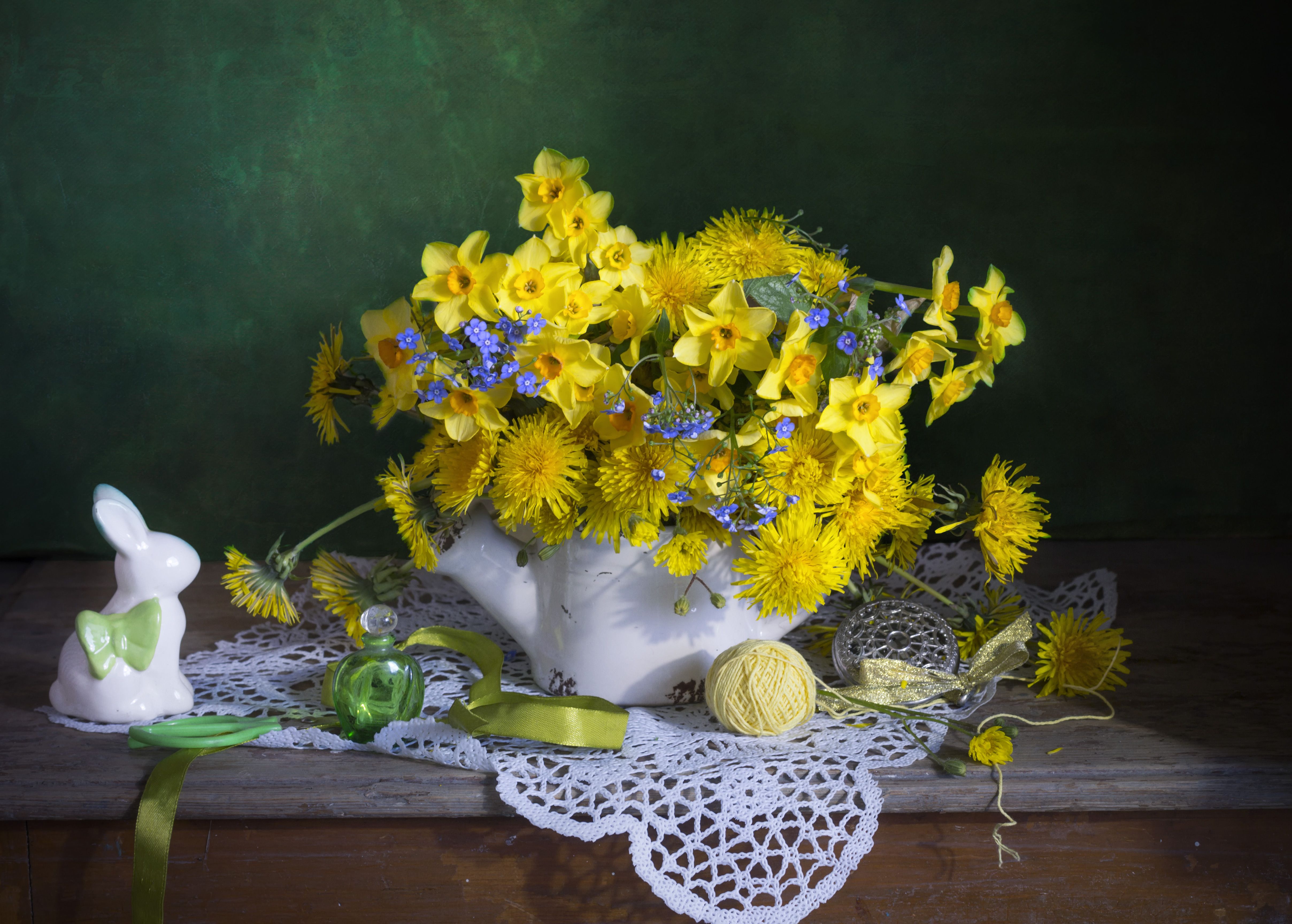 одуванчики, весна, жёлтые цветы, Зимина Лионелла