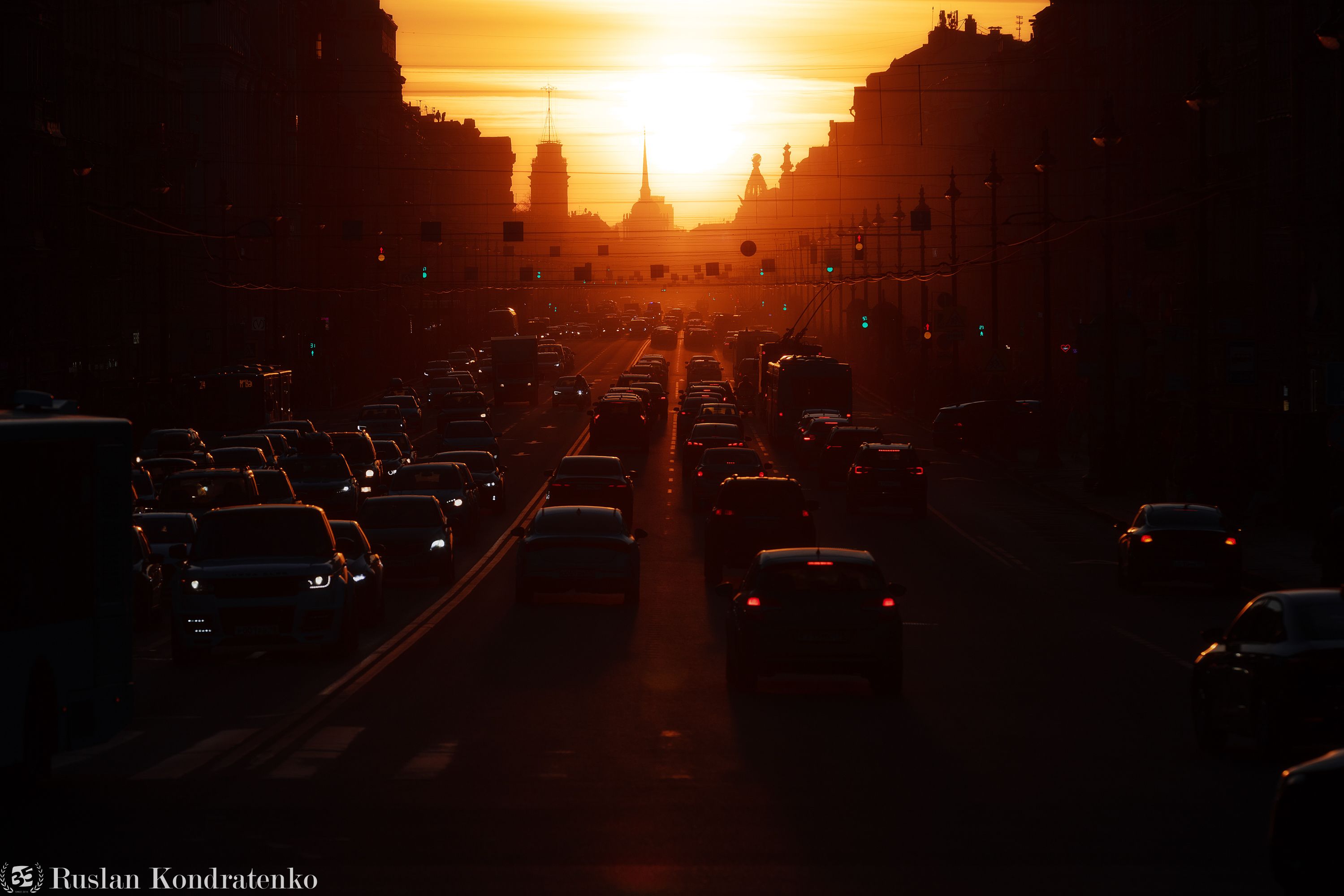 санкт-петербург, закат, прострел, невский, невский проспект, Руслан Кондратенко