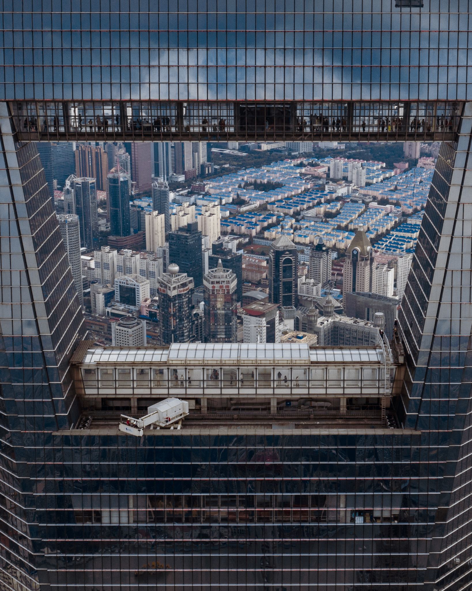 shanghai, china, lujiazui, skyscraper, people, tall, high, buildings, many, bird\'s eye, aireal, view, Druz Denys