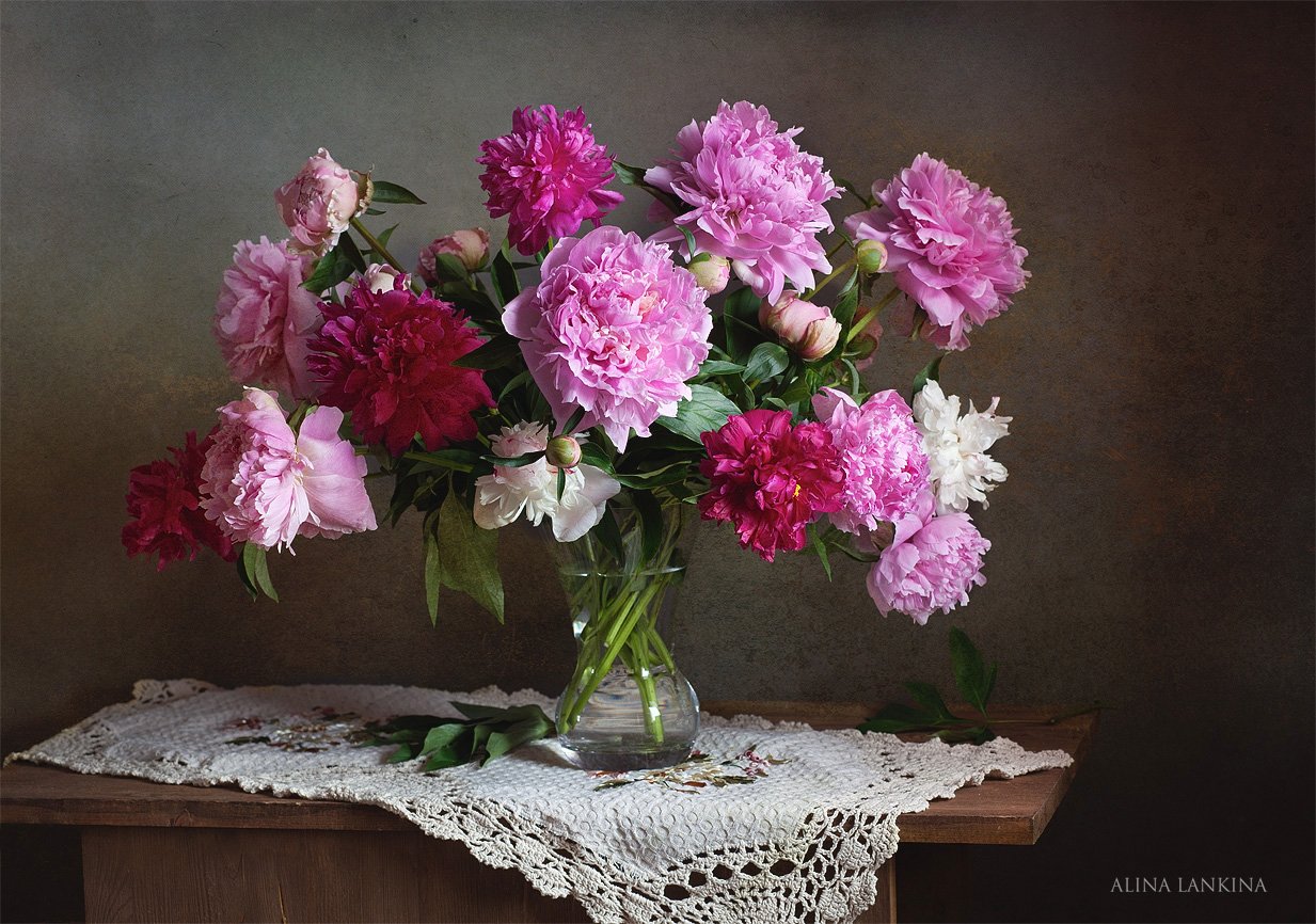 натюрморт, пионы, цветы, лето, букет, фотонатюрморт, Alina Lankina