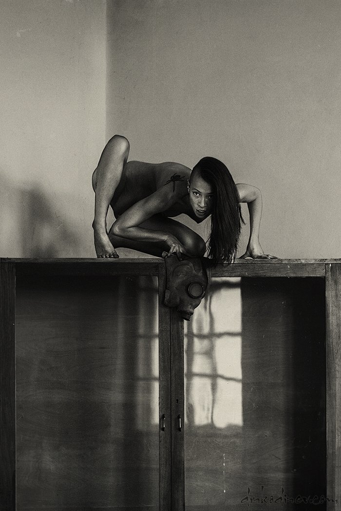 gothic, jump, nude, portrait, spider, woman, Динко Динев