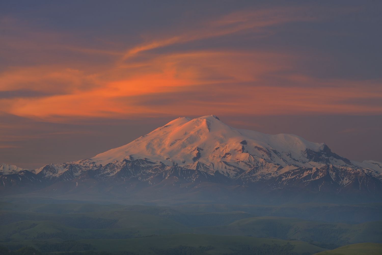 горы лето рассвет кавказ эльбрус, Александр Жарников