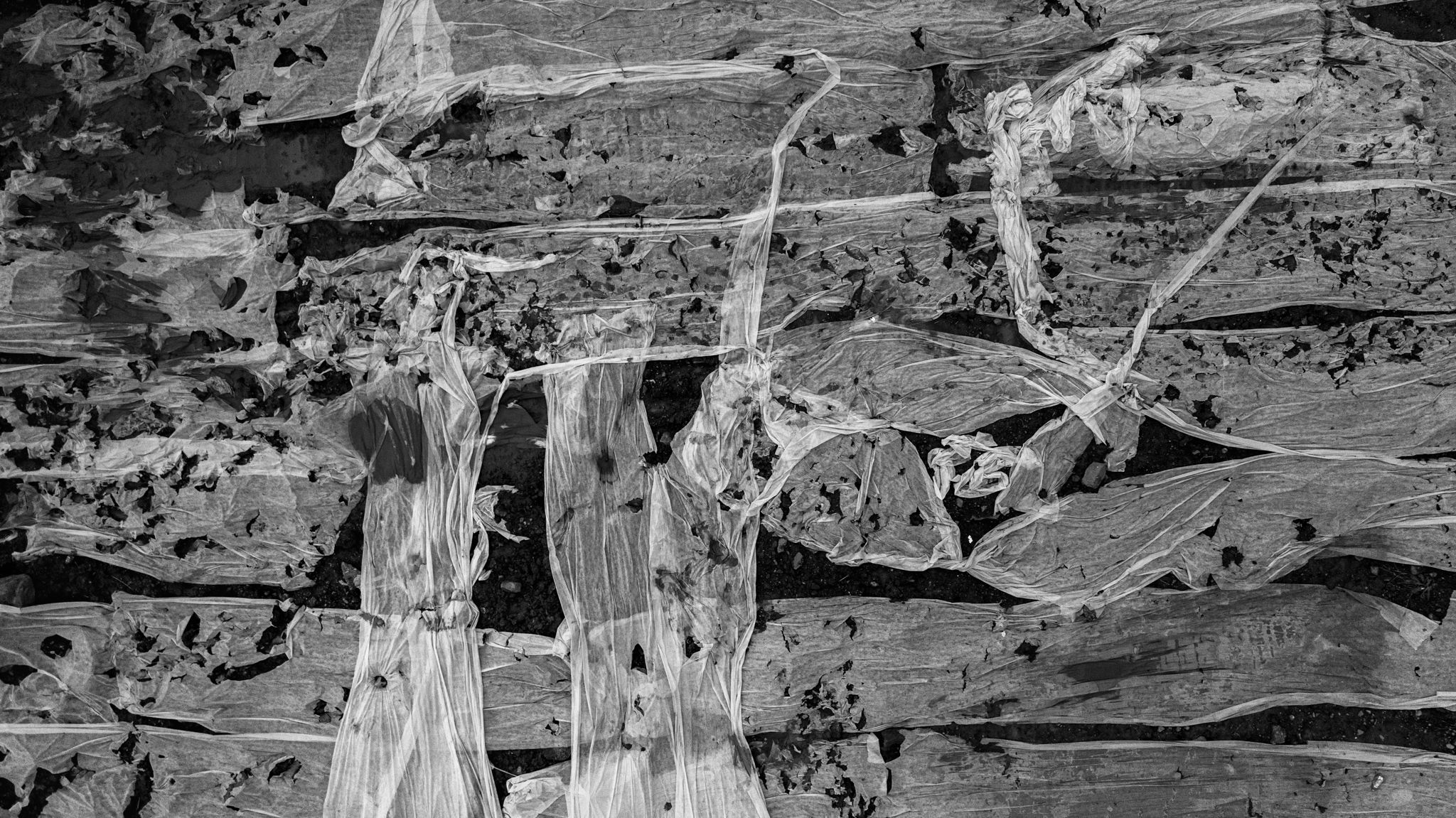 black and white, fabric, abstract, land, soil, dirt, white, parallel lines, construction, Druz Denys