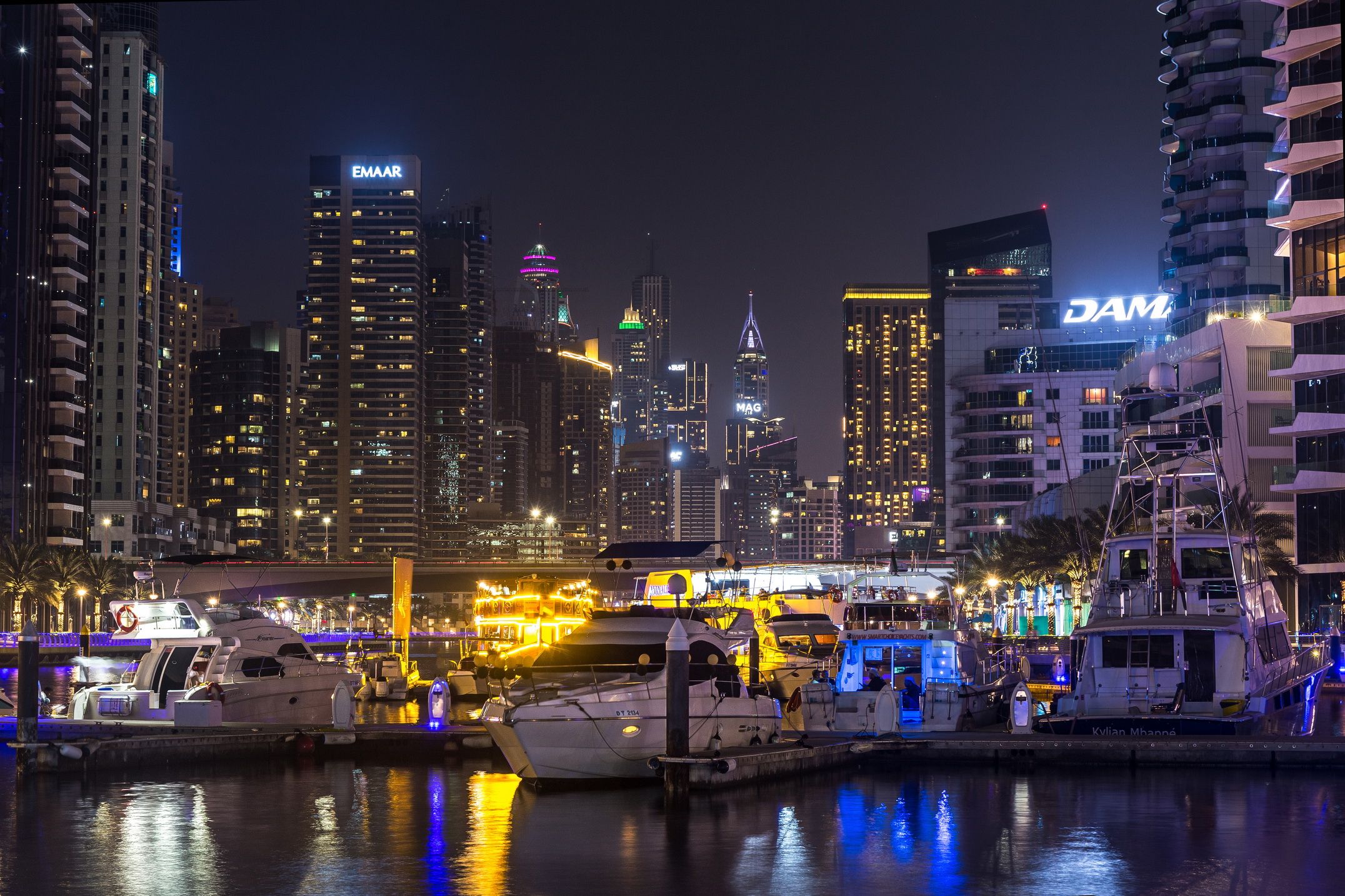 uae, Dubai, city, travel, night , Михаил Конарев