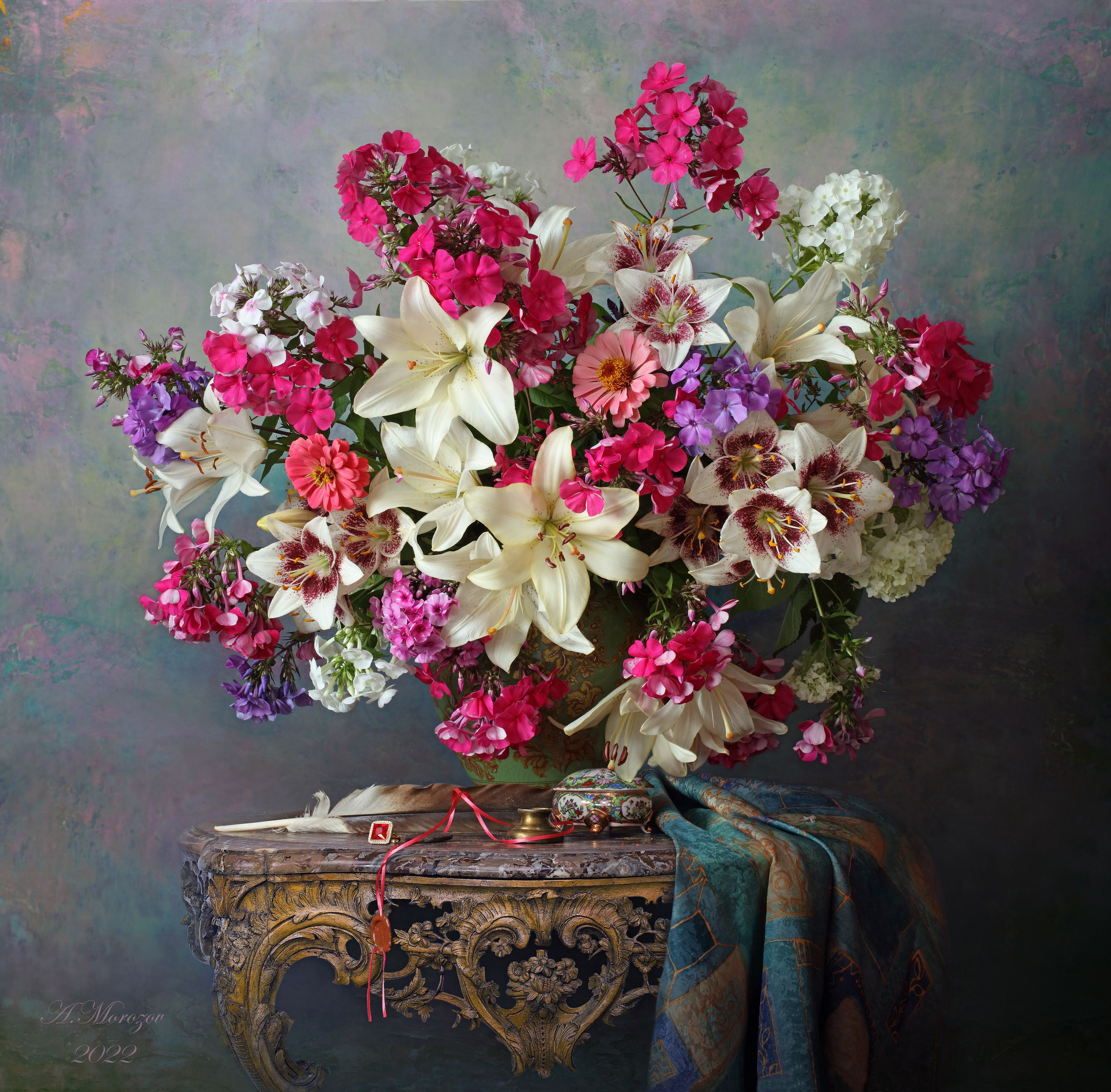 цветы, лилии, флоксы, Андрей Морозов