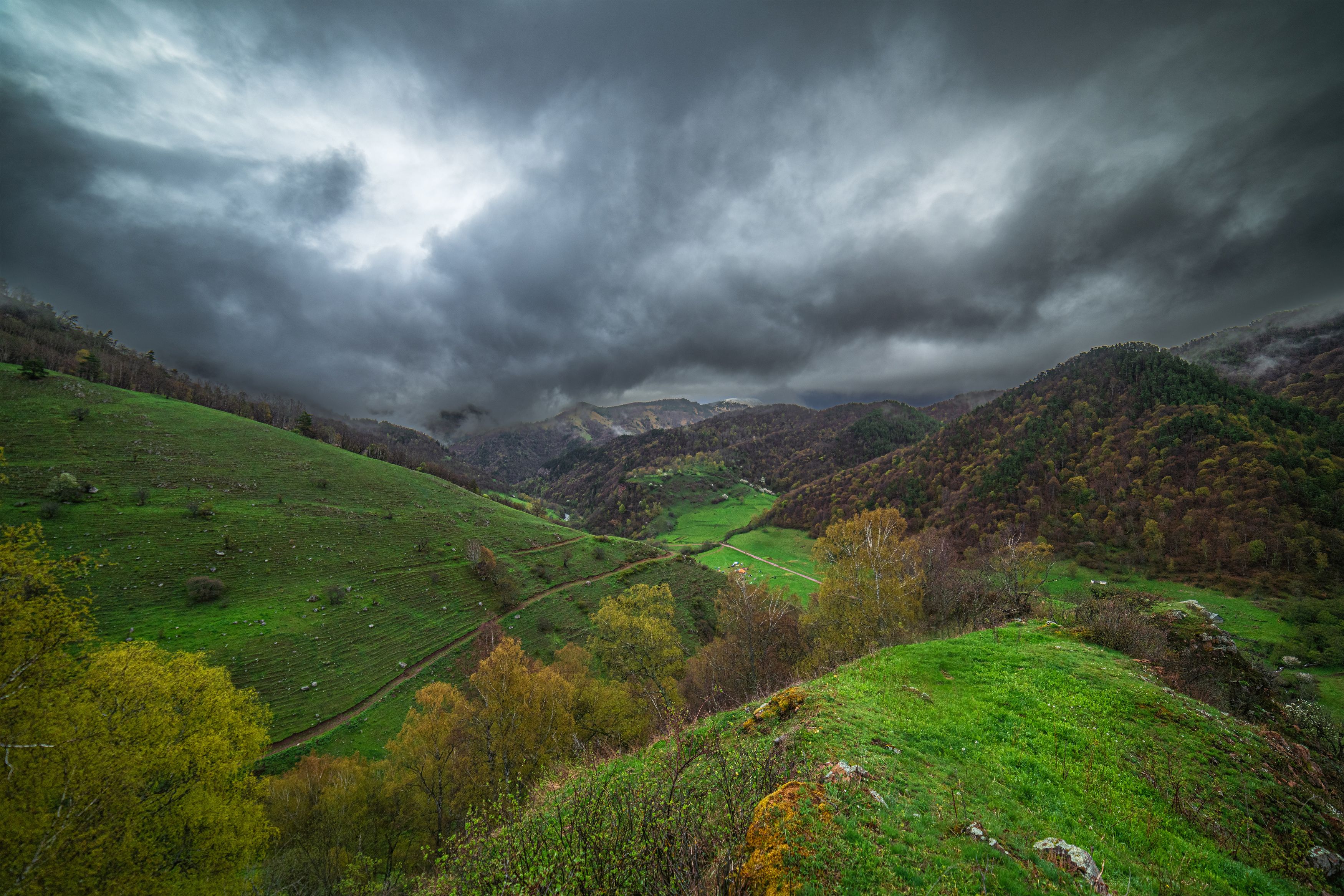 горы кавказ пейзаж небо природа, Третьякова Анастасия