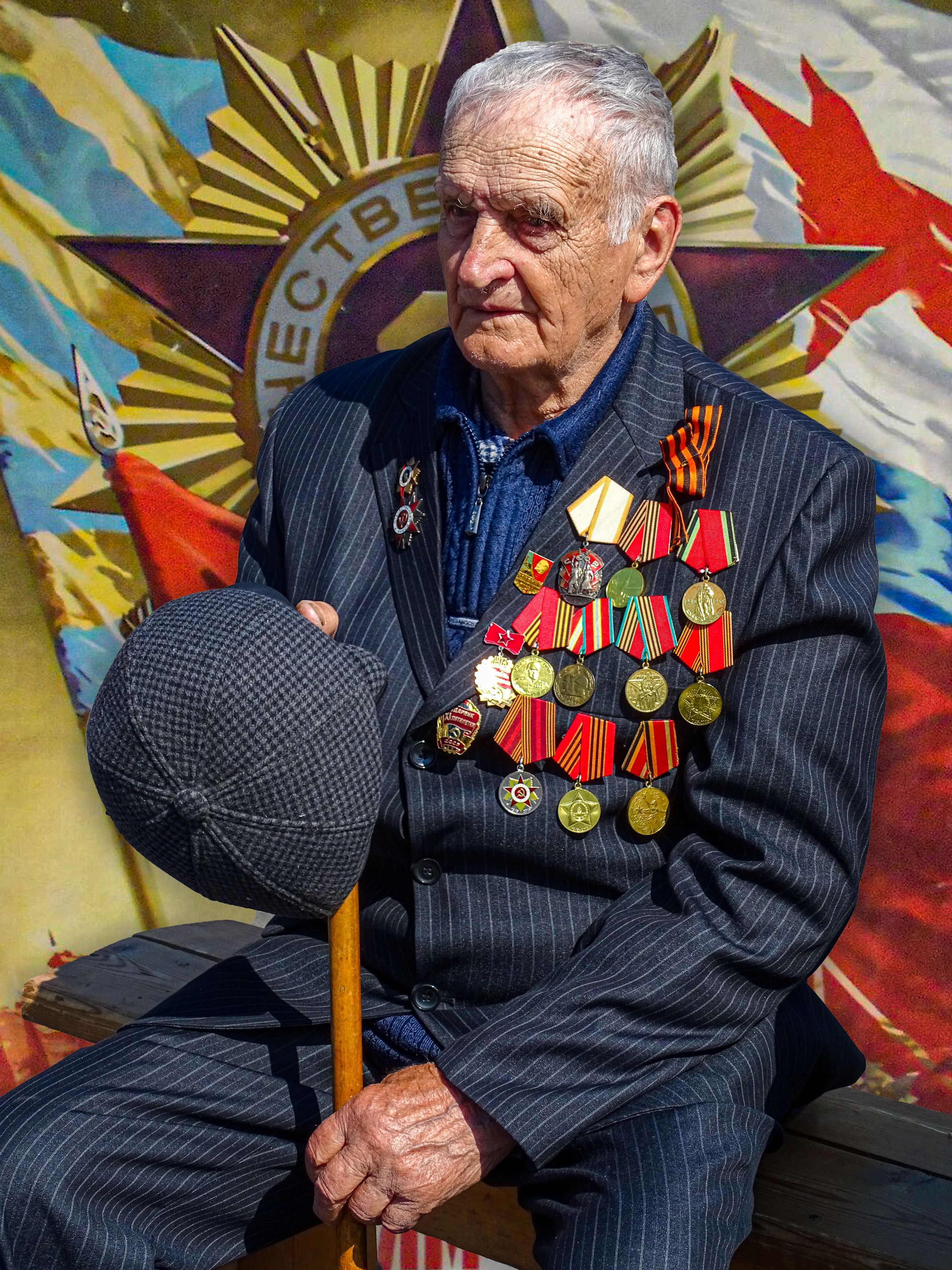 мужской портрет, ветеран, память, Игорь Жабский