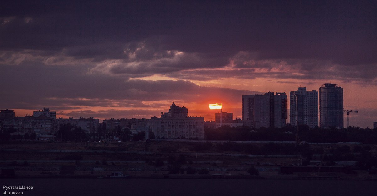 закат, Волгоград, город, пейзаж, Рустам Шанов