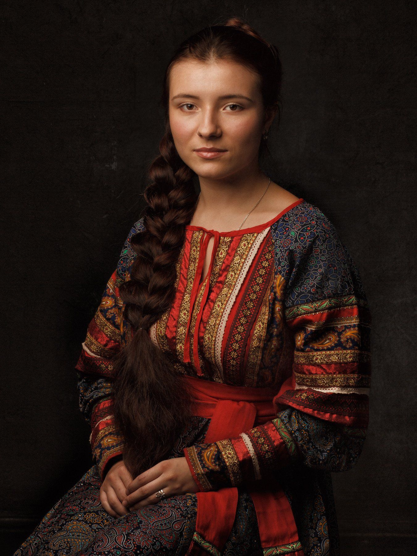 русская,russia,девушка,волосы,коса,girl,portrait,портрет,art, s.s.tarasov