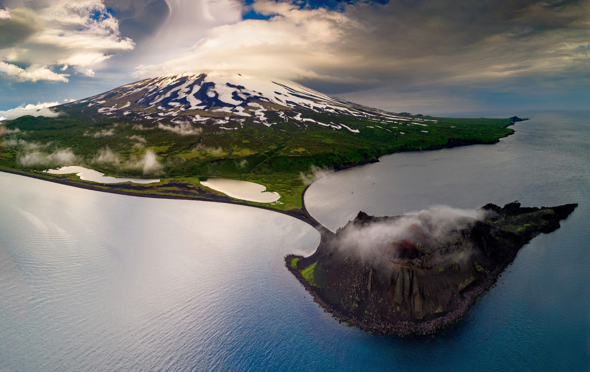 вулкан, алаид, курилы, аэрофотосъемки, дронофотография, Karasev Pavel