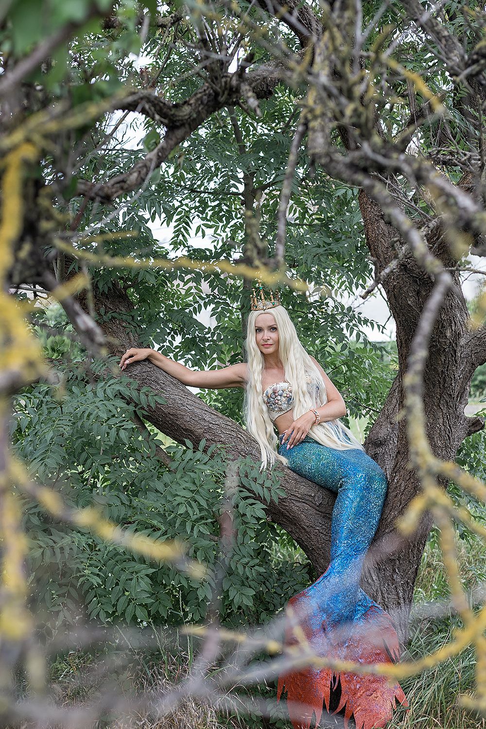 Русалка, на ветвях, фотограф анапа, сказочные фотографии, Ксения Лыгина