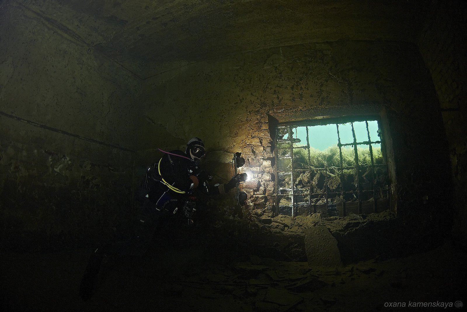 rummu underwater wall window diver , Оксана Каменская