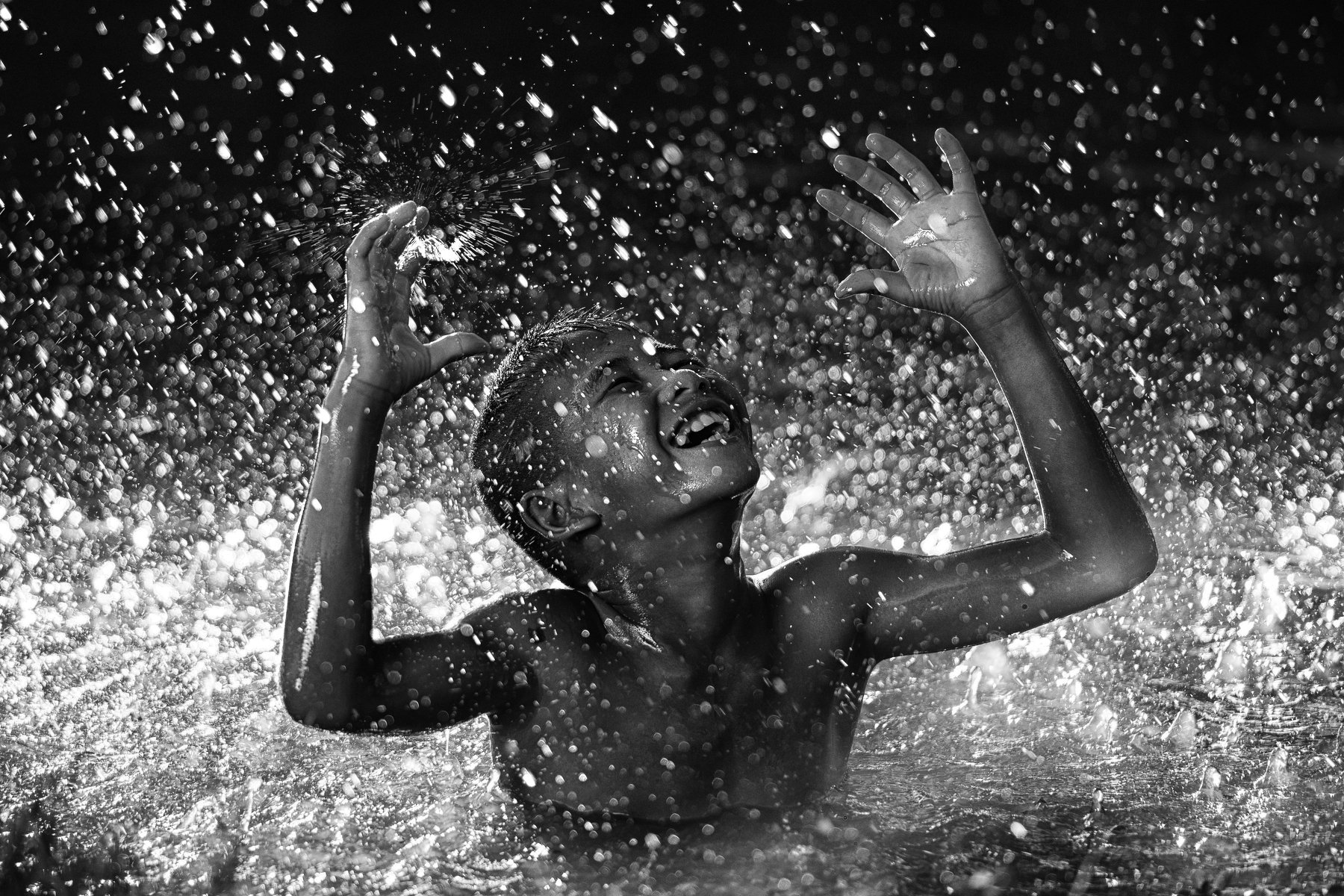 Hope,boy,water,rain, sarawut intarob