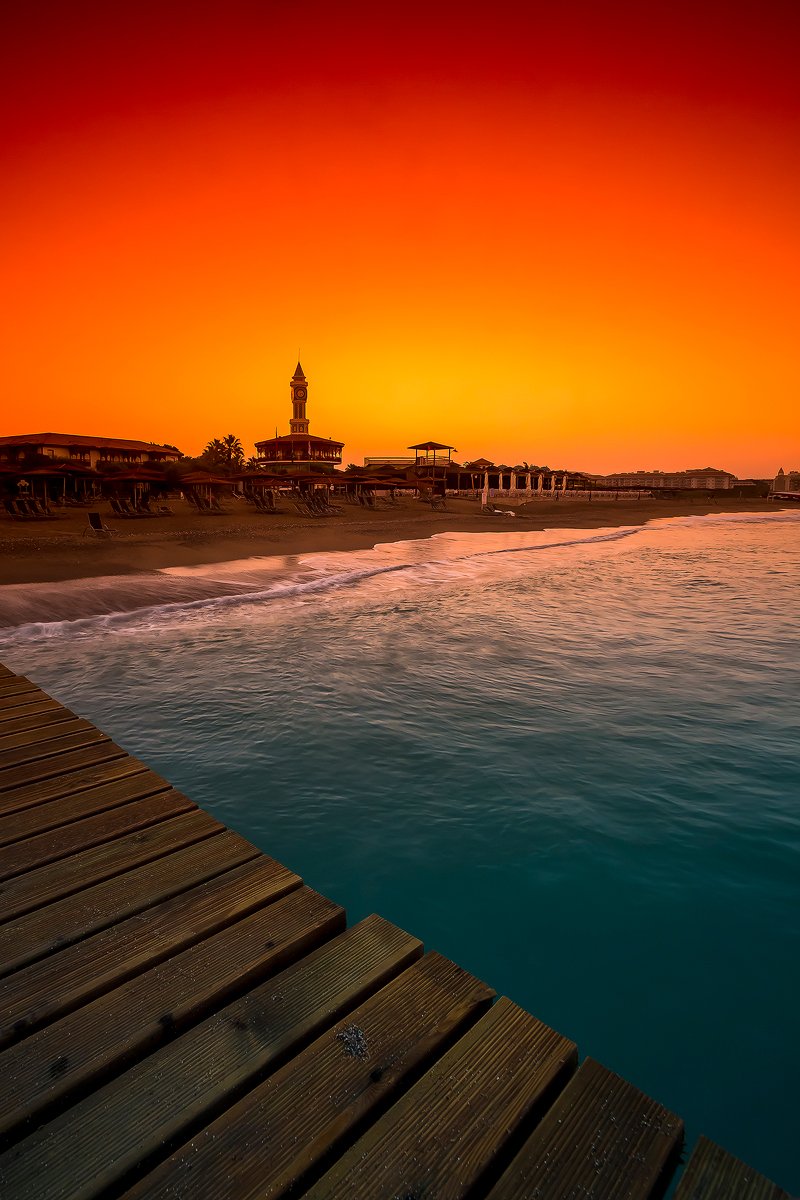 Colors, Pier, Sea, Sunrise, Turkey, Руслан Болгов (Axe)