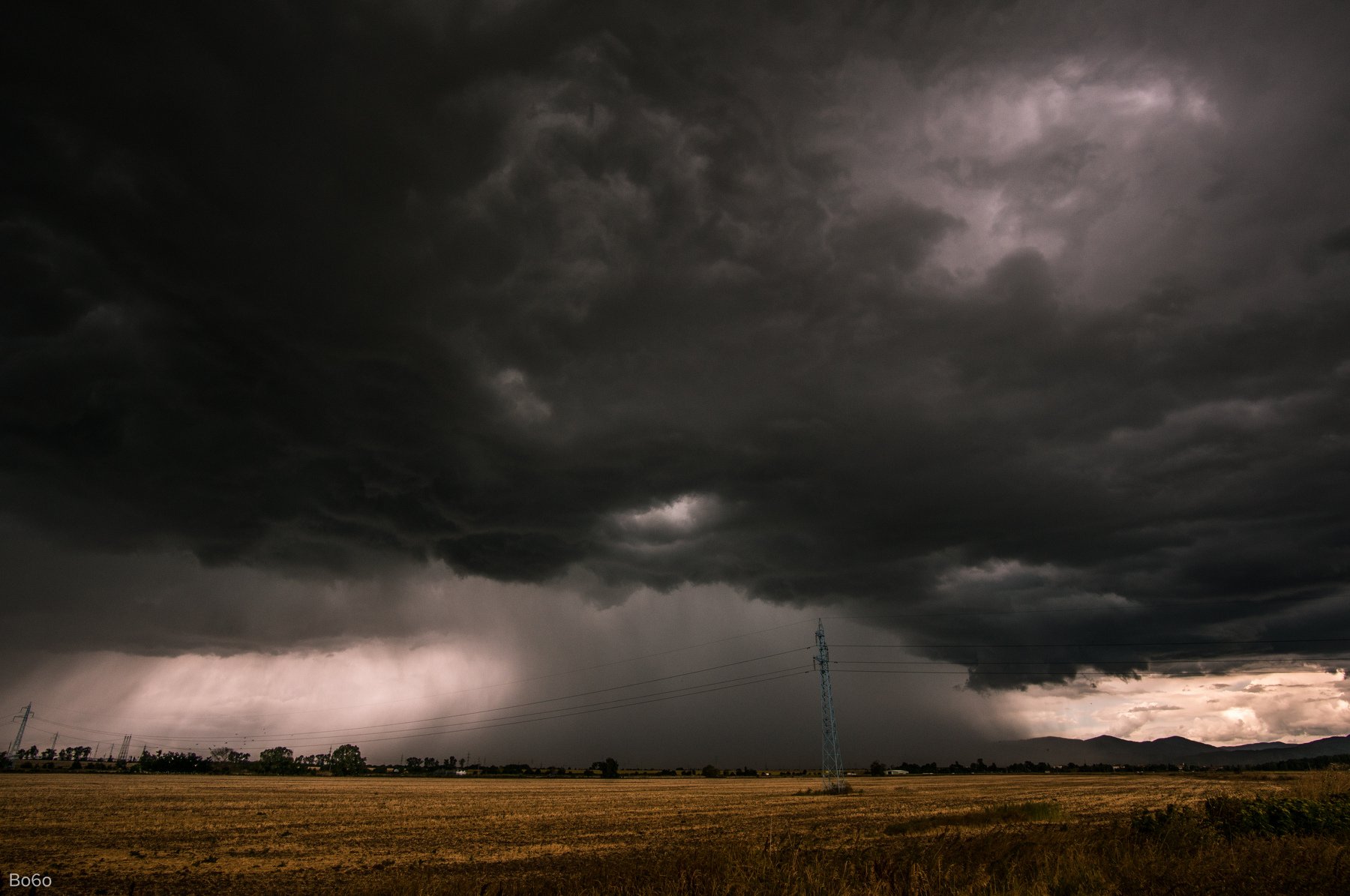 fury, storm, weather, clouds, rain, lightning, field, landscape, nature, dark, tornado, supercell,, Boris Preslavski