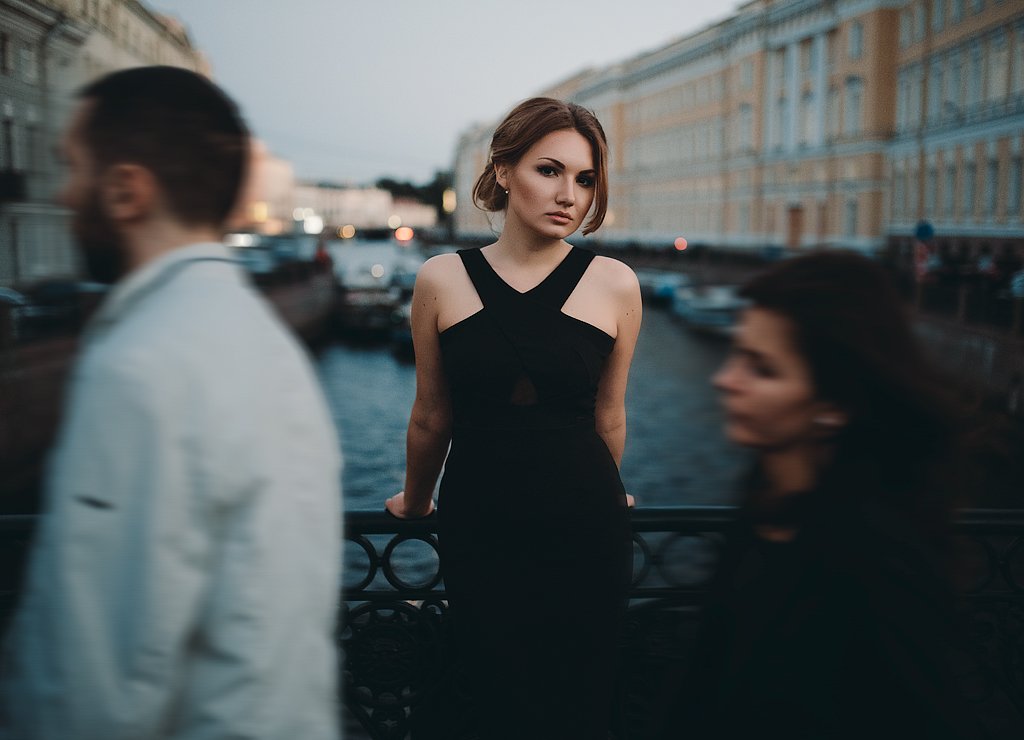 портрет, девушка, цвет, Иван Проскурин