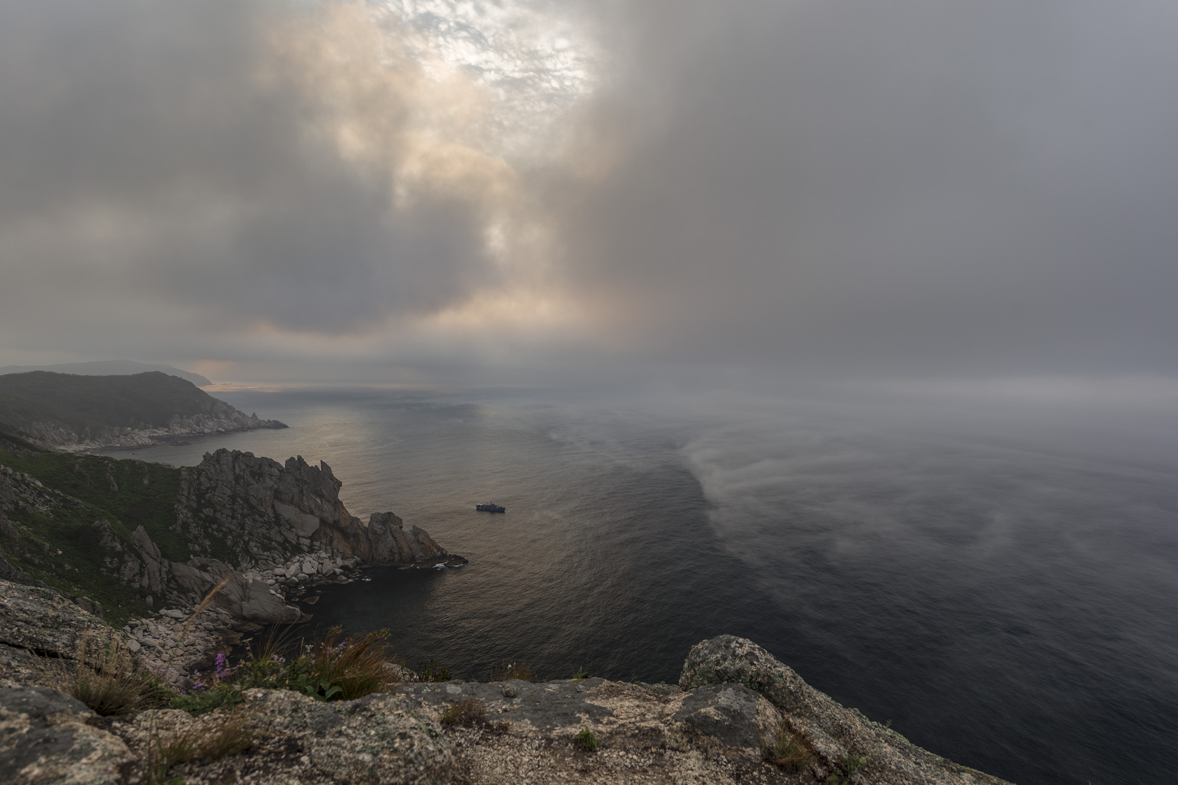 море, скалы, туман, ALEKSANDR KUZNETSOV