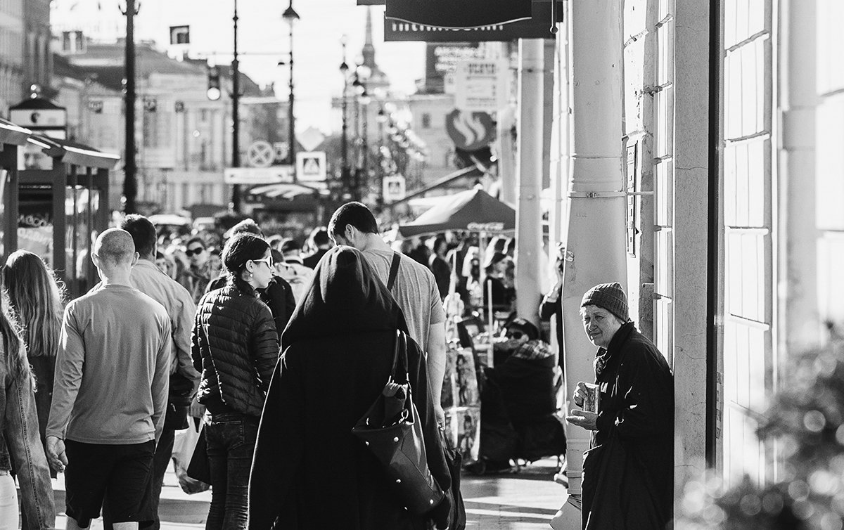 Black & white, City, People, Street, Рустем Галямов