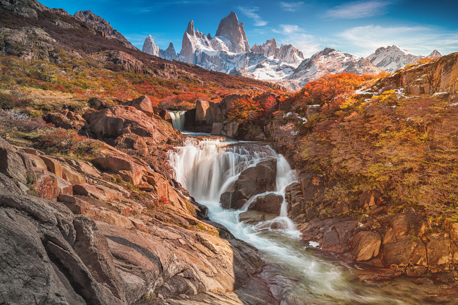 природа, пейзаж,Патагония, Аргентина, водопад, гора, Фицрой, Лариса Дука