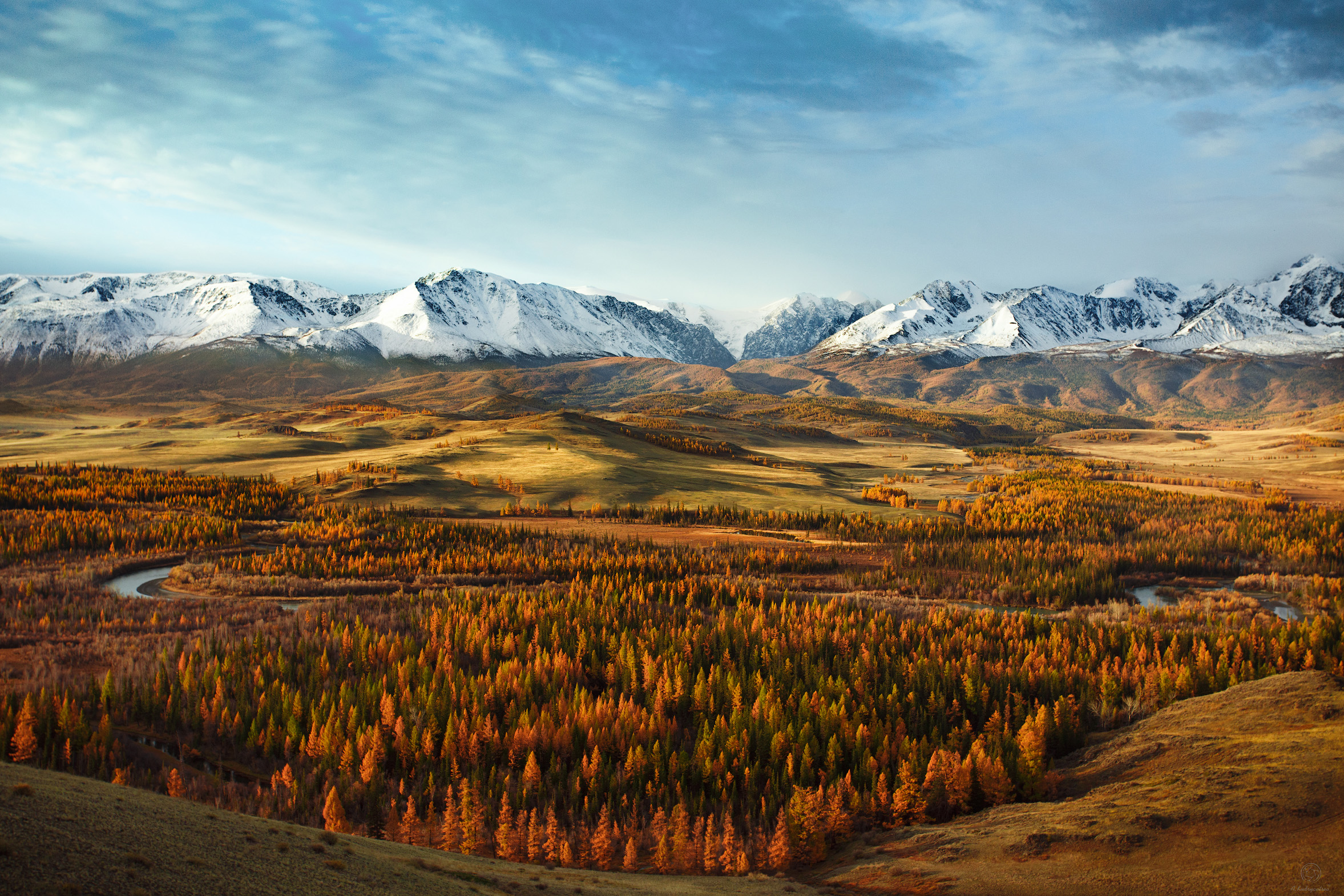 осень, горы, небо, пейзаж, путешествия, Анатолий Кудрявцев