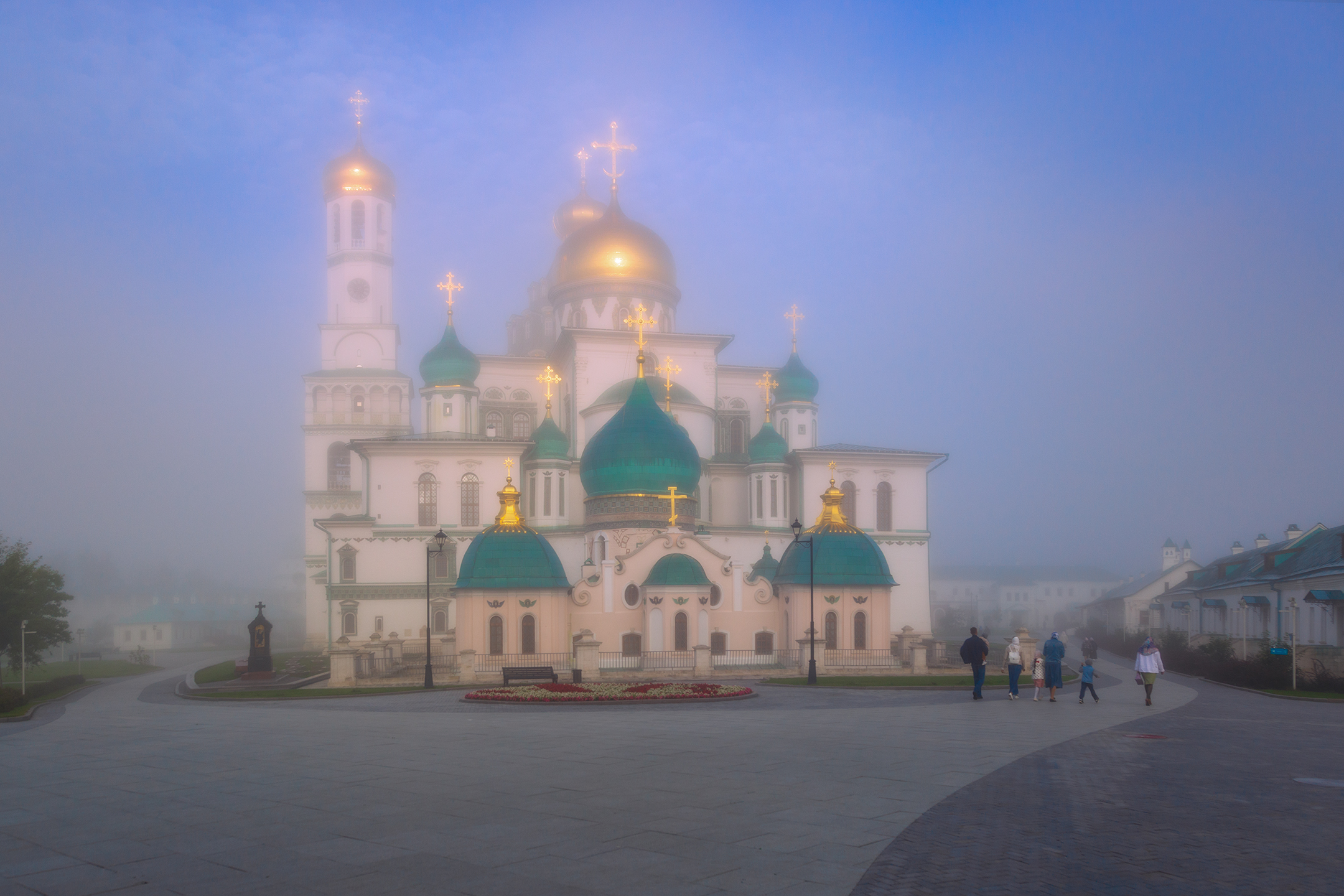 истра, храм, туман, подмосковье, Александр Стрельчук