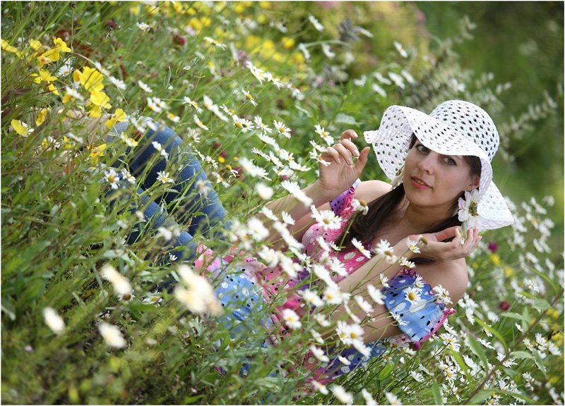 лето, радость, ромашки, цветы,  отличное настроение, Olga Panteleeva