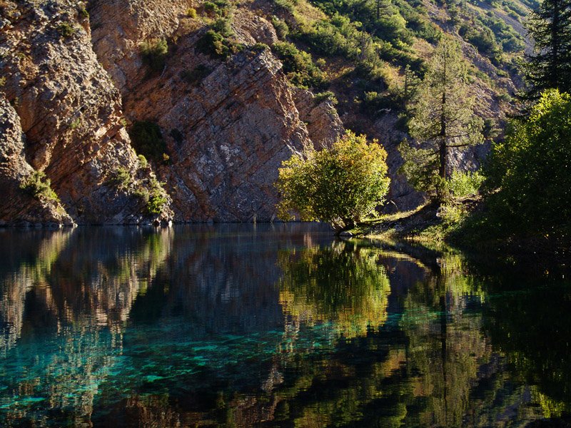 горы, озеро, вода, дерево., Балыкин Александр