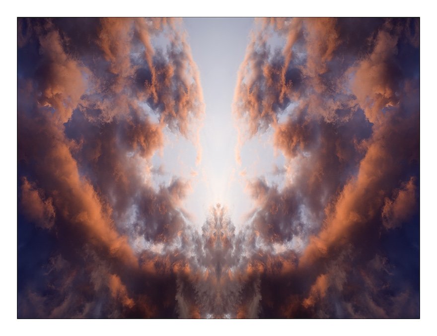 облака, закат, демон, отражение, Нарчук Андрей