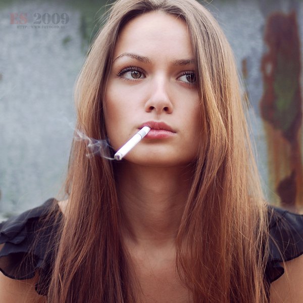 девушка, сигарета, курить вредно, дым, кент, Екатерина Саморукова