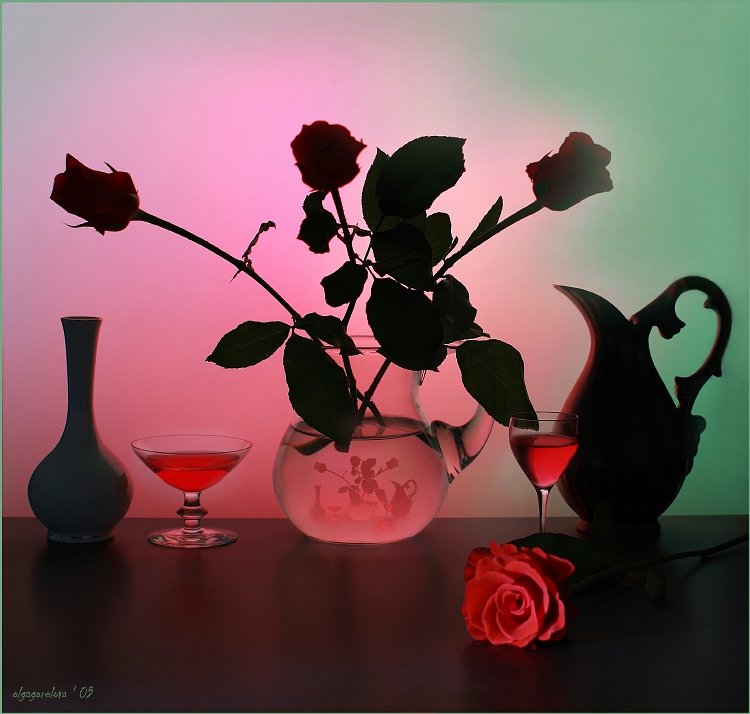 фото, розы, анжелика, натюрморт, красное, Ольга Горелова
