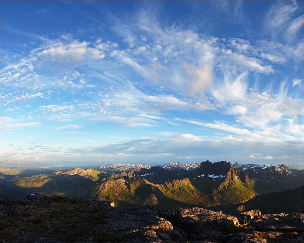 Clouds, Keipen, Mountains, Norway, Senja, Горы, Норвегия, Облака, Сенья, Крицак Ольга