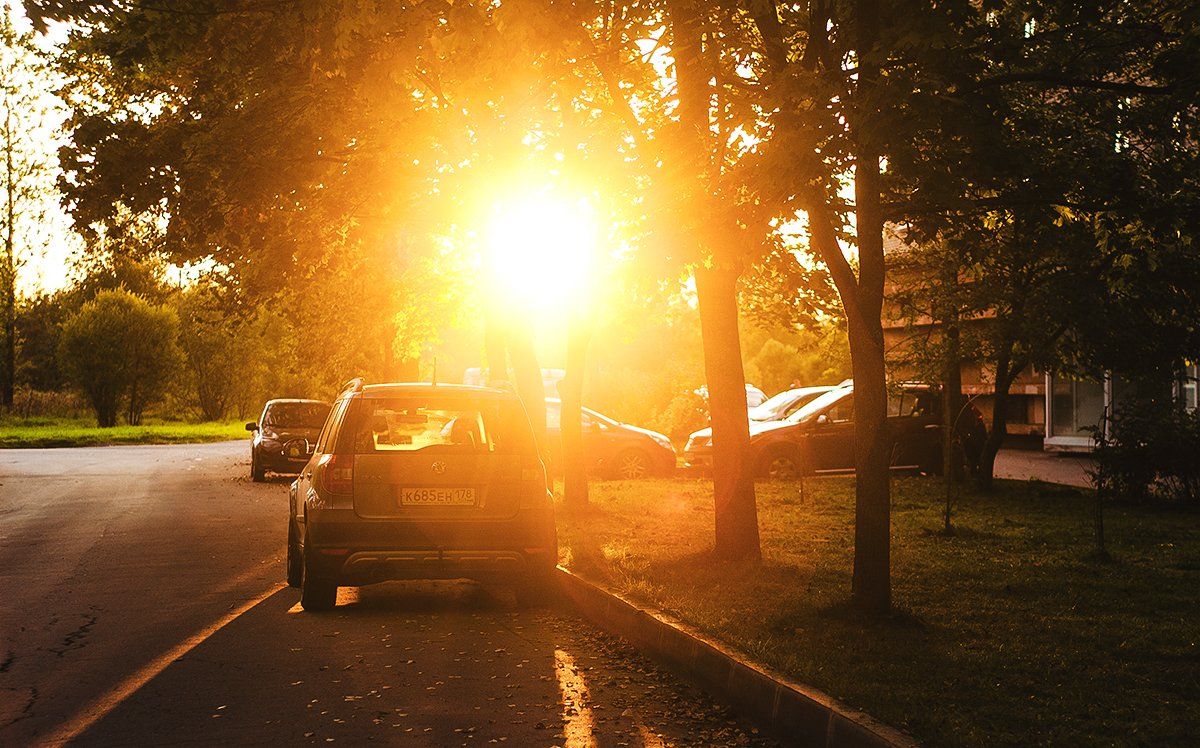 Car, Photo, Street, Sunset, Рустем Галямов