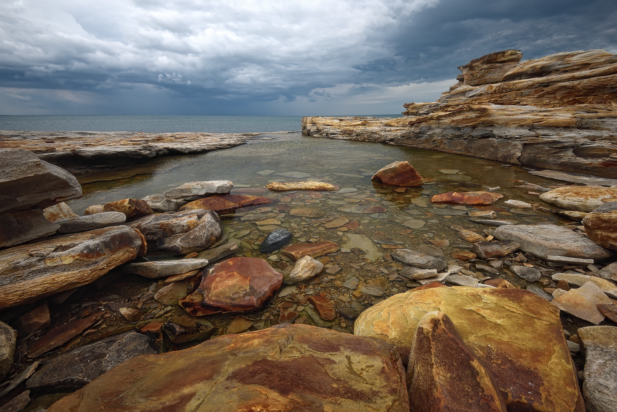 пейзаж, море, скалы, камни, Алексей Никонов